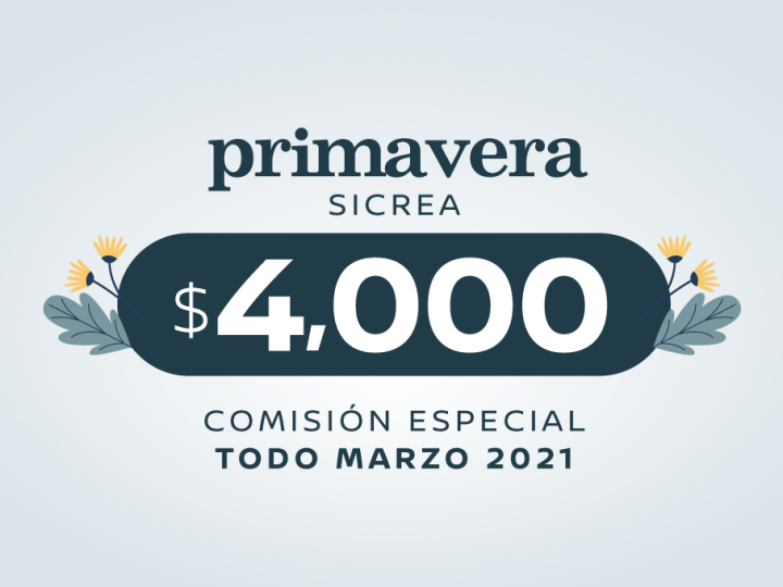 ¡Comisión especial de $4,000 durante todo marzo!